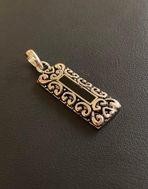 ARABIAN BLACK ONYX- Women Pendant (2mm, WITH 18inches SS Chain)