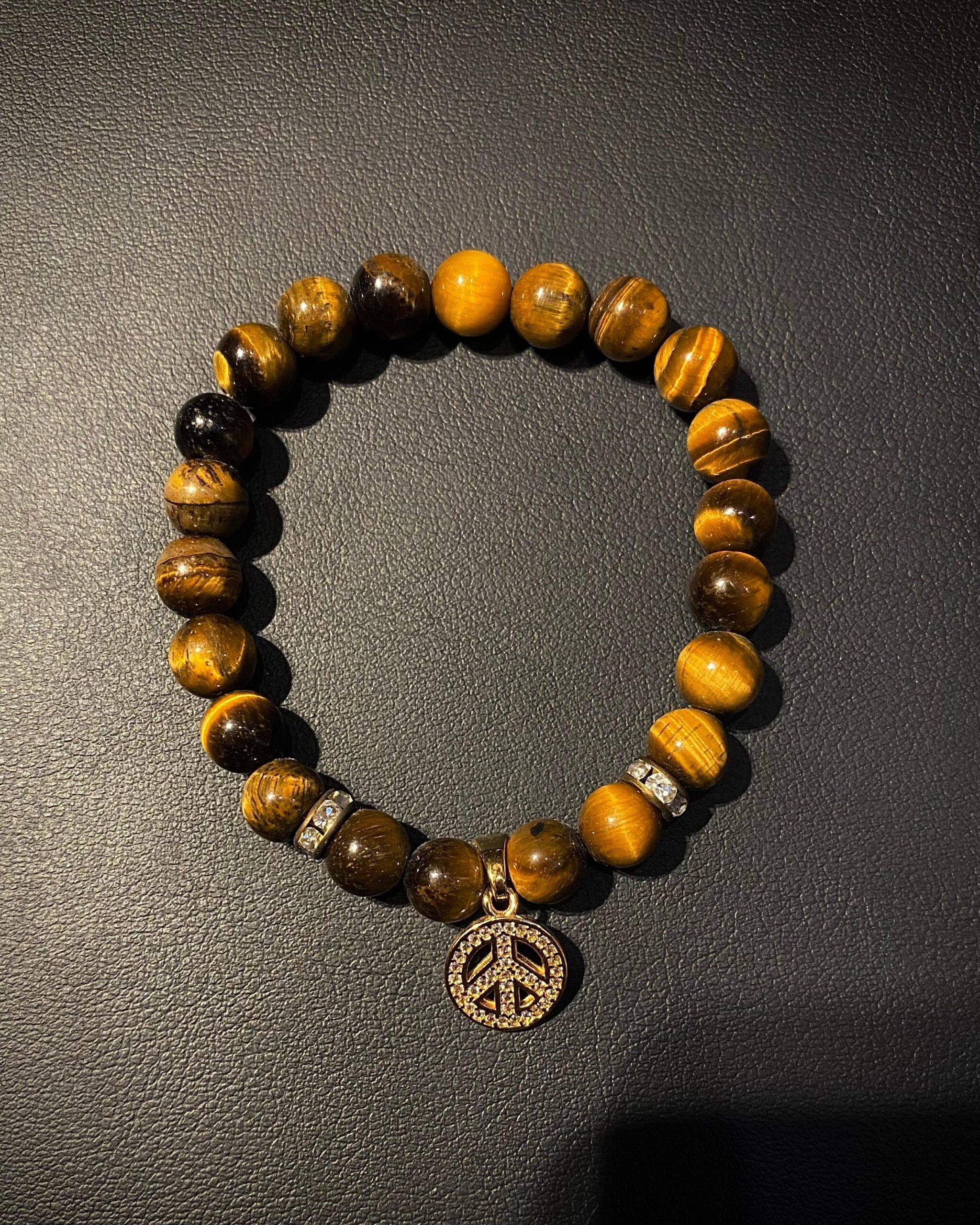 TIGER EYE BRACELET- With Rhinestones