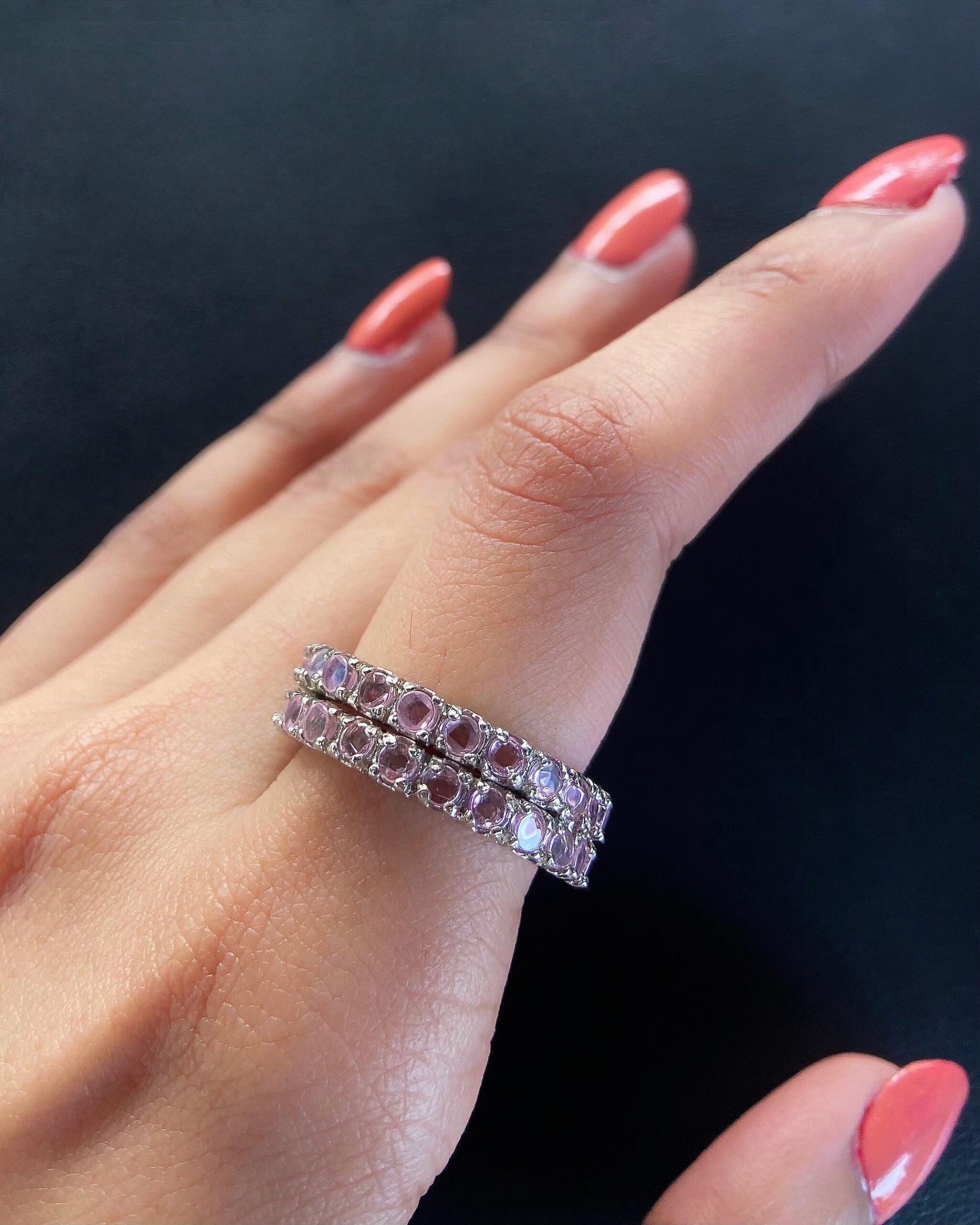 CARNATION PINK RING- Cubic Zirconia - Image 3